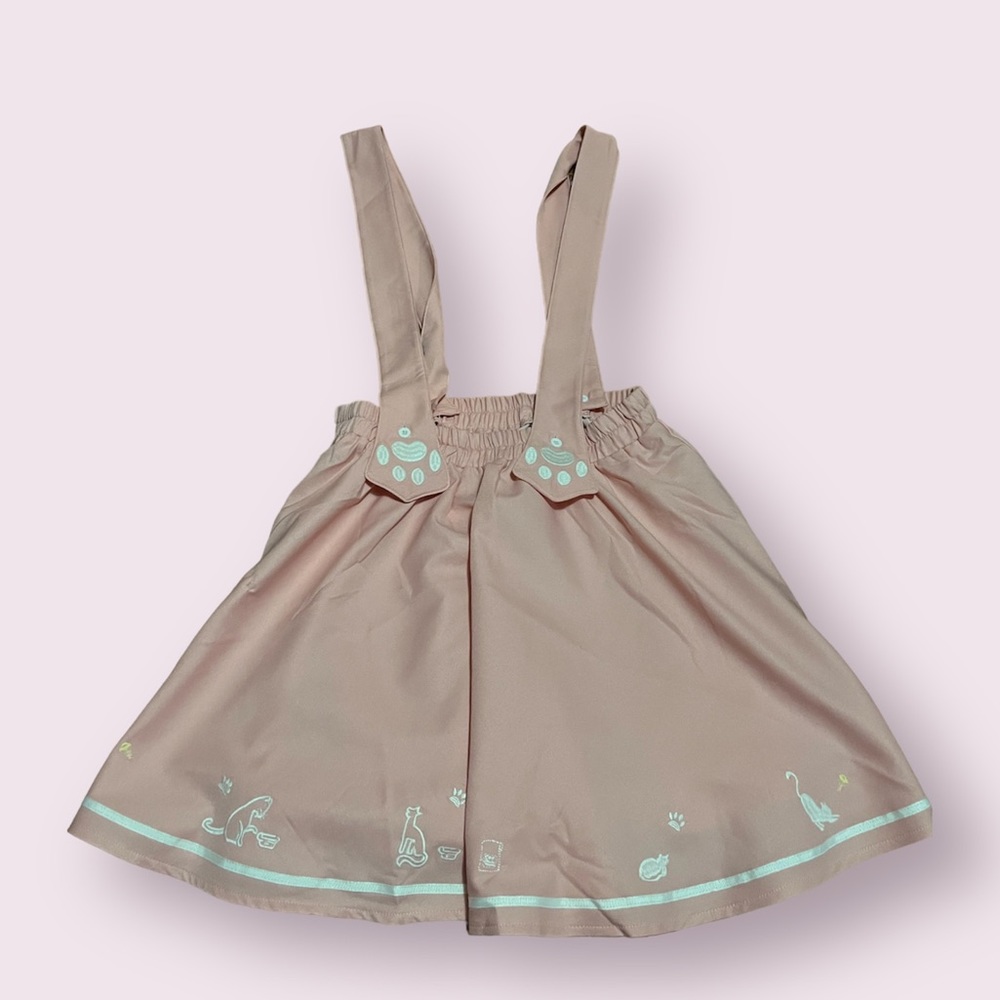 Baby Pink Suspender Skirt